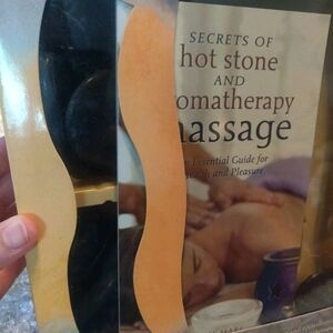 Hot Stone and Aromatherapy Massage Set With Generous Supply Basalt River Stones